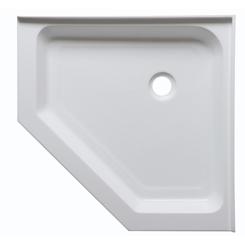 Randi 36' x 36' x 5.5' Acrylic Neo Angle Shower Base in Glossy White