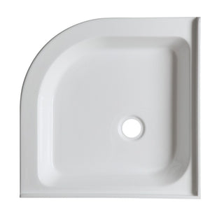 Randi 36' x 36' x 5.5' Acrylic Quarter Round Shower Base in Glossy White