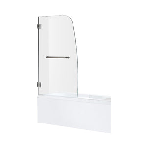 Grand Tempered Glass Frameless Tub Door in Polished Chrome