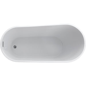 Trend 66.9' Acrylic Freestanding Bathtub in Glossy White