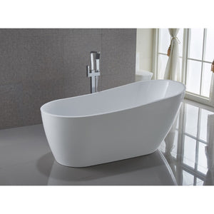 Trend 66.9' Acrylic Freestanding Bathtub in Glossy White