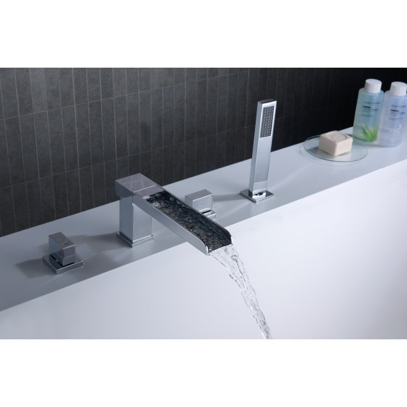 Glymur Roman Tub Filler Faucet in Chrome