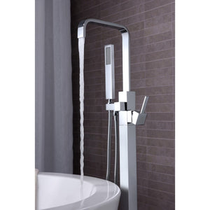Victoria Freestanding Roman Tub Filler Faucet in Polished Chrome