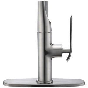 Accent 19.69' Single-Handle Pull-Down Kitchen Faucet in Brushed Nickel