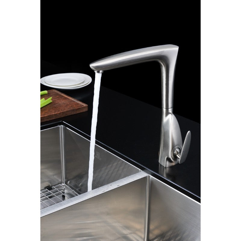 Timbre Single-Handle Kitchen Faucet in Brushed Nickel