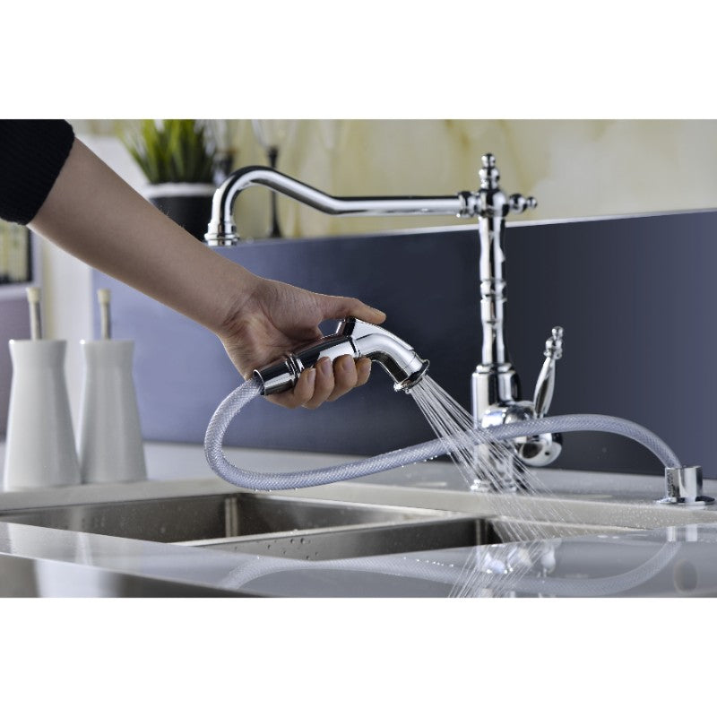Locke Single-Handle Kitchen Faucet in Polished Chrome