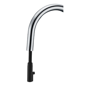 Cresent Single-Handle Pull-Down Kitchen Faucet in Polished Chrome