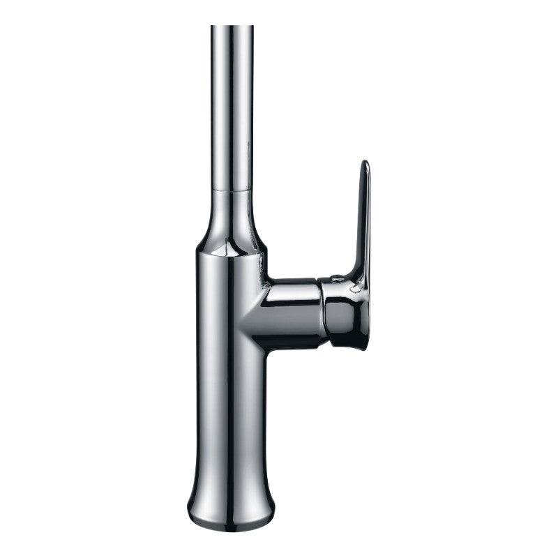 Cresent Single-Handle Pull-Down Kitchen Faucet in Polished Chrome