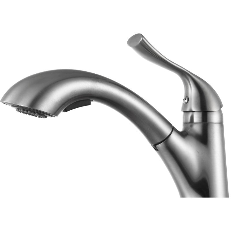Di Piazza Single-Handle Pull-Out Kitchen Faucet in Brushed Nickel