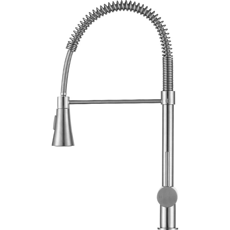 Carriage Single-Handle Pull-Down Kitchen Faucet in Brushed Nickel