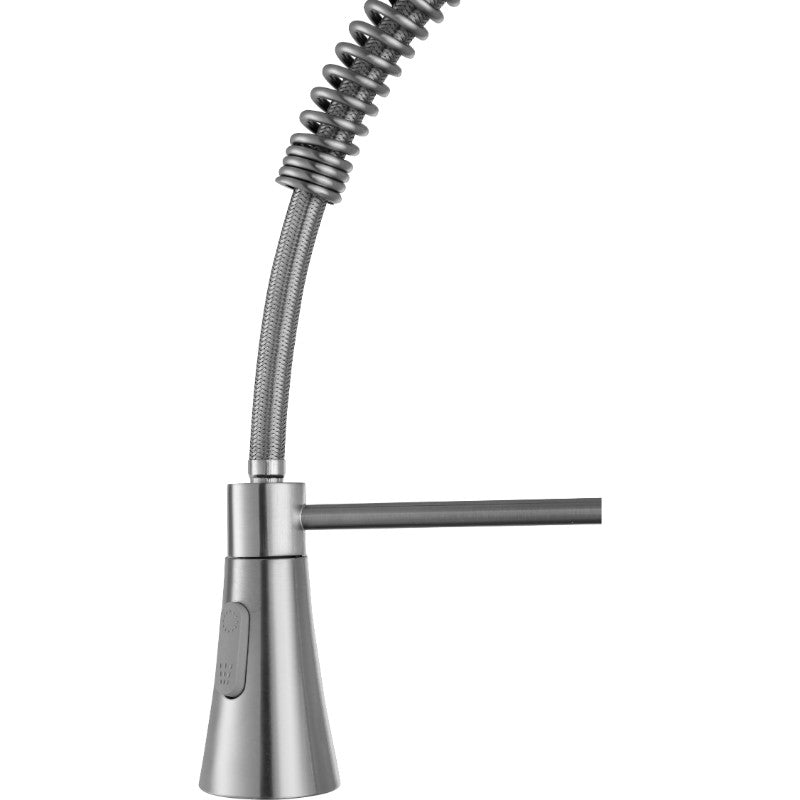 Carriage Single-Handle Pull-Down Kitchen Faucet in Brushed Nickel