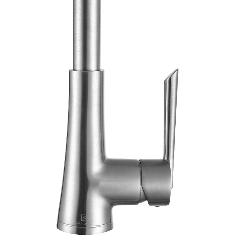 Tulip Single-Handle Pull-Down Kitchen Faucet in Brushed Nickel