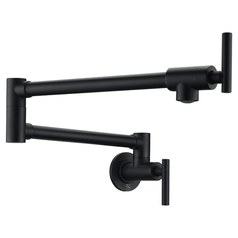 Braccia Pot Filler in Matte Black