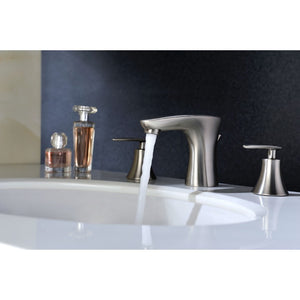 Chord Widespread Bathroom Faucet in Brushed Nickel