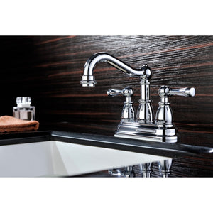 Edge Centerset Bathroom Faucet in Polished Chrome