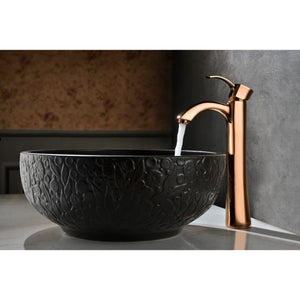 Harmony Vessel Bathroom Faucet in Rose Gold