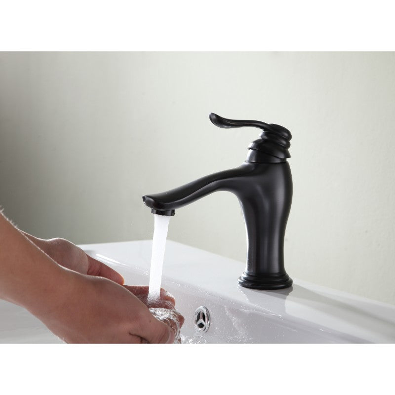 Anfore Single-Handle Bathroom Faucet in Oil Rubbed Bronze