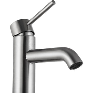 Valle Vessel Bathroom Faucet in Brushed Nickel - 8.66' Spout Height