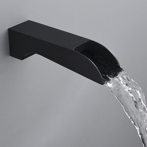 Mezzo Tub & Shower Faucet in Matte Black