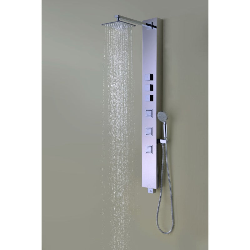 Lann Shower Panel in Stainless Steel