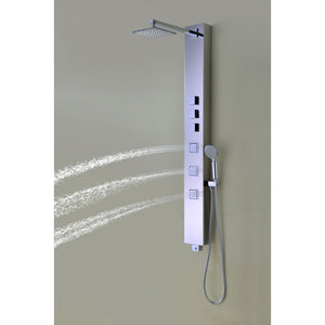 Lann Shower Panel in Stainless Steel