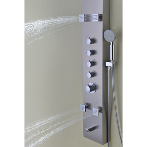 Echo Shower Panel in Stainless Steel