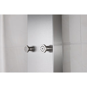 Fontan Shower Panel in Stainless Steel
