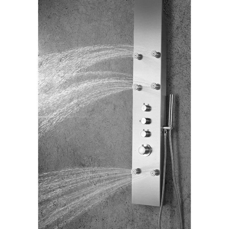 Fontan Shower Panel in Stainless Steel