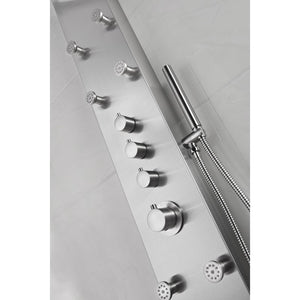 Fontan Shower Panel in Stainless Steel