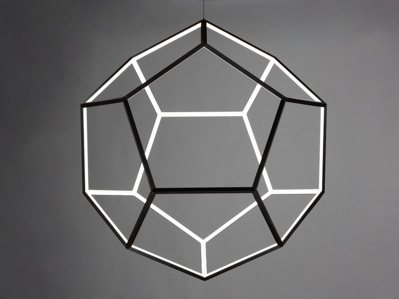Penta 40' Single Light Pendant in Black