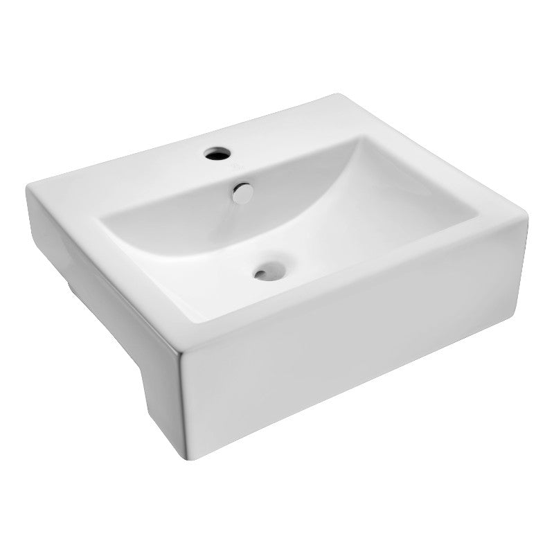 Vitruvius 20.5' Farmhouse Vessel Bathroom Sink in White