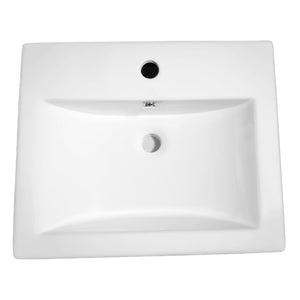 Vitruvius 20.5' Farmhouse Vessel Bathroom Sink in White