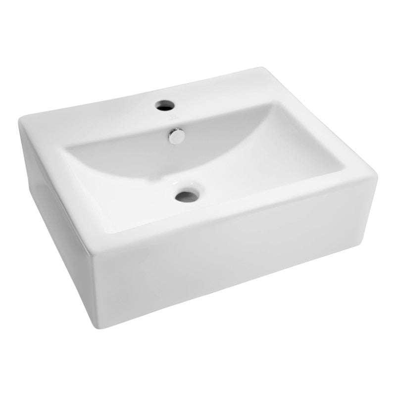 Vitruvius 20.5' Vessel Bathroom Sink in White