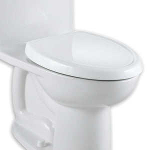 Cadet Round Slow-Close Toilet Seat in White