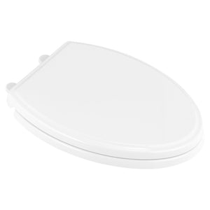 Traditional Elongated Slow-Close Toilet Seat in White