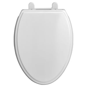 Traditional Elongated Slow-Close Toilet Seat in White