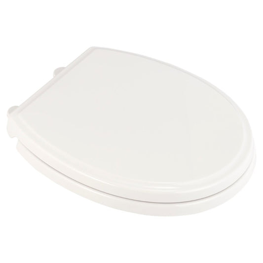 Traditional Round Slow-Close Toilet Seat in White