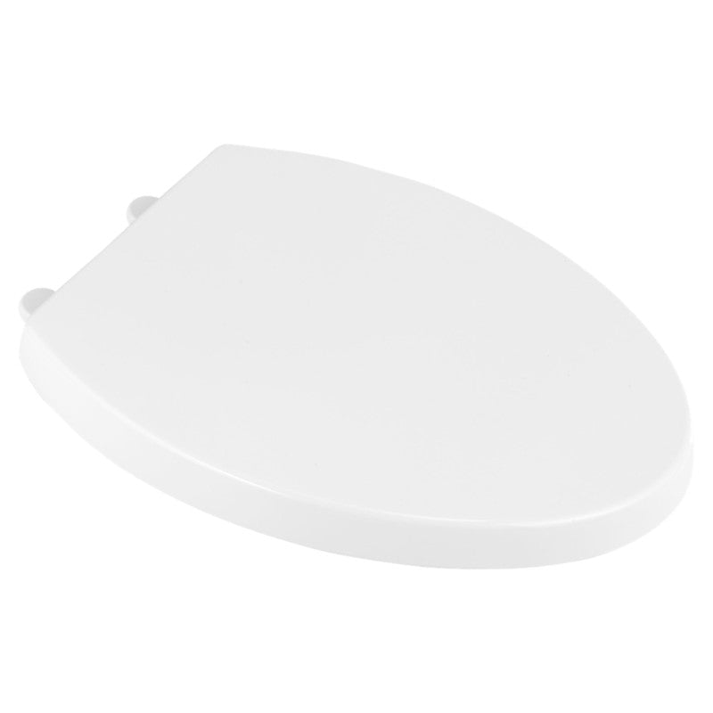 Telescoping Elongated Slow-Close Toilet Seat in White