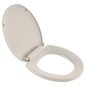 Cardiff Round Slow-Close Toilet Seat in Linen