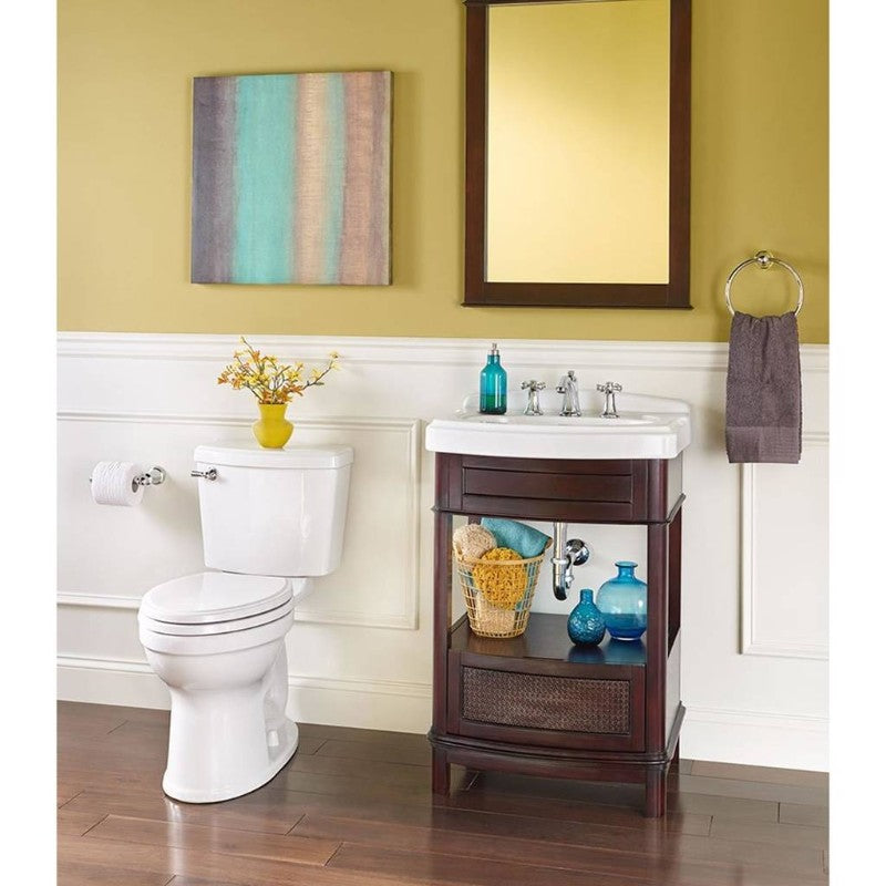 Portsmouth Elongated 1.28 gpf Two-Piece Toilet in White