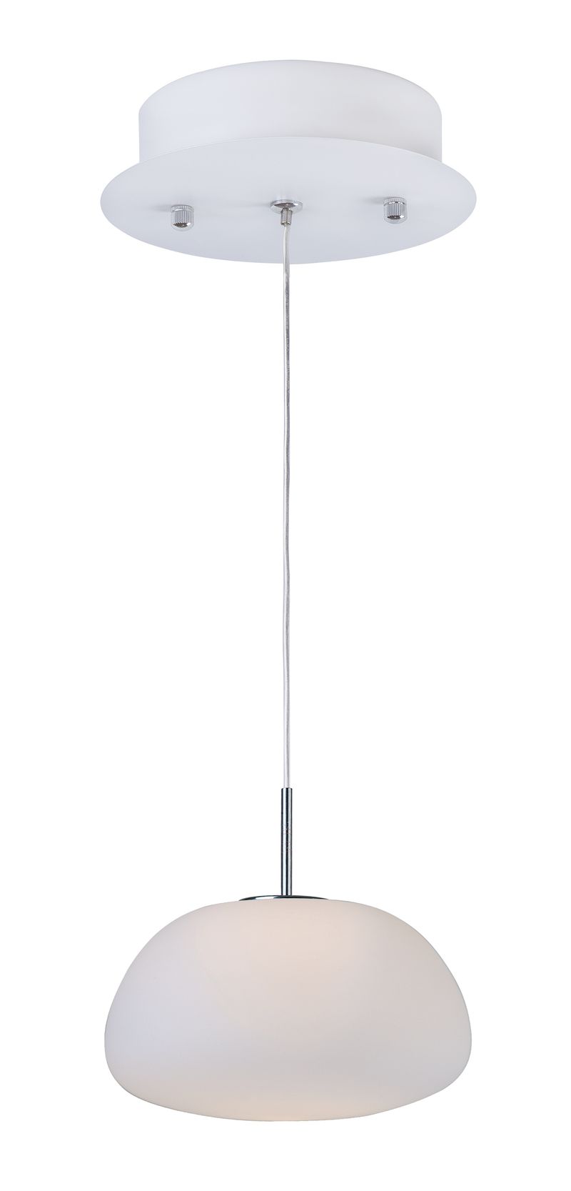 Puffs 5.5' Single Light Pendant in White