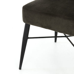 Arianna Dining Chair in Bella Smoke (22' x 24.5' x 31.5')