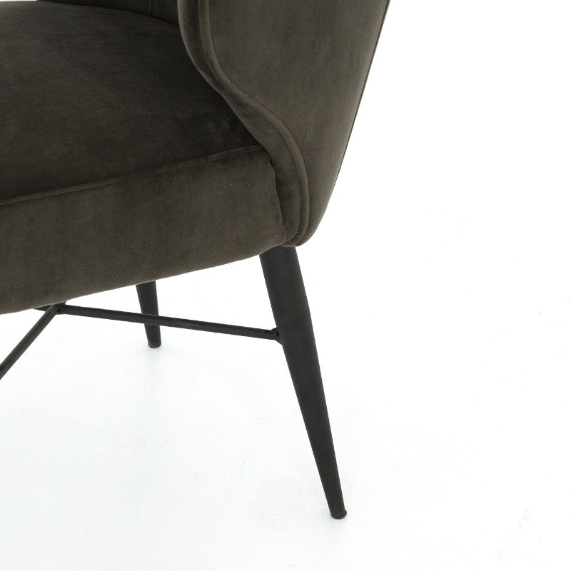 Arianna Dining Chair in Bella Smoke (22' x 24.5' x 31.5')