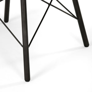Diaw Dining Chair in Distressed Black (17.5' x 20.75' x 33.25')