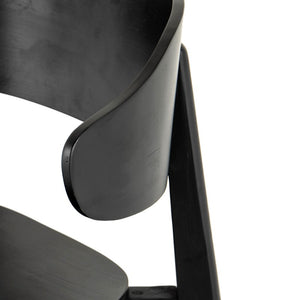 Franco Dining Chair in Black Veneer (20.5' x 19.25' x 30.25')