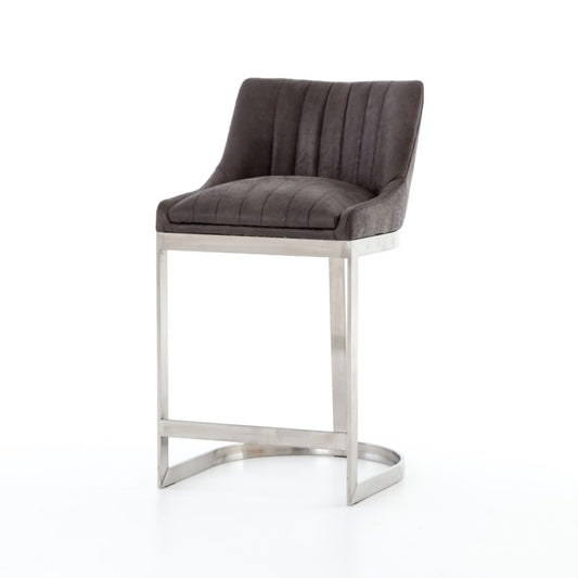 Rory Bar Stool in Vintage Graphite (20" x 21.5" x 35.75")