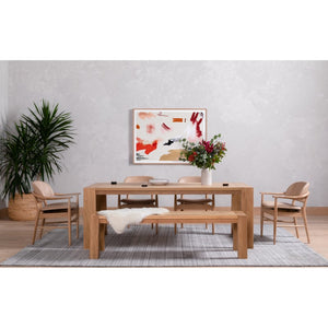 Capra Dining Table in Light Oak Resin (84' x 41' x 30')