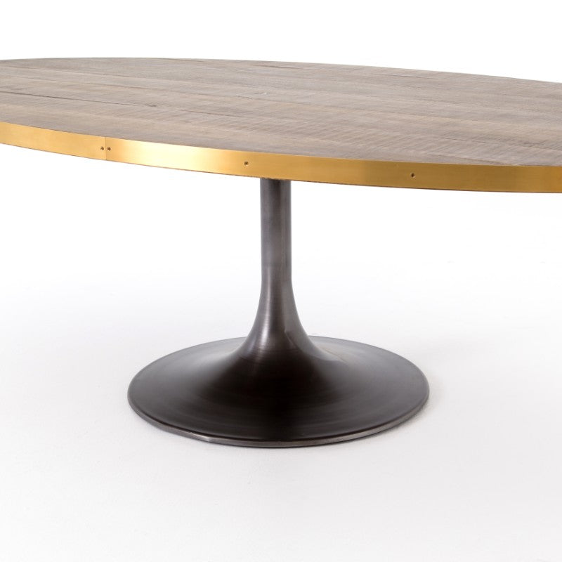 Evans Dining Table in Vessel Grey (98.5' x 51.25' x 30.75')