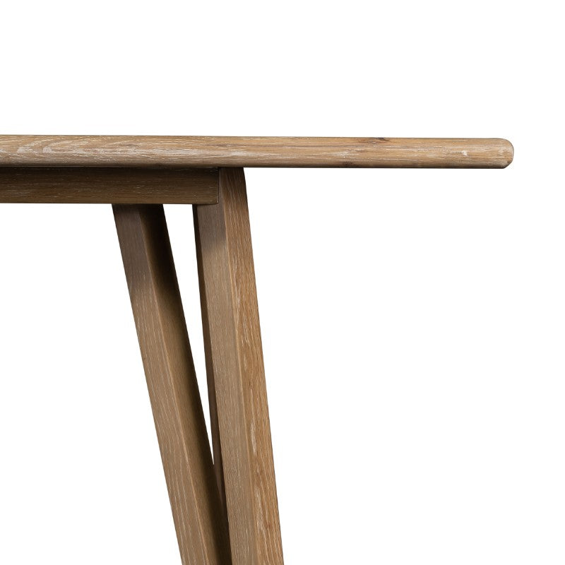 Leah Dining Table in Whitewash On Oak (78' x 34' x 30')