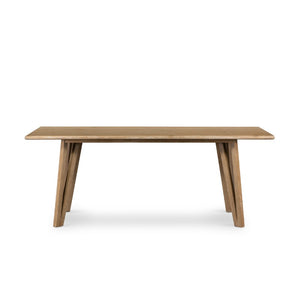 Leah Dining Table in Whitewash On Oak (78' x 34' x 30')